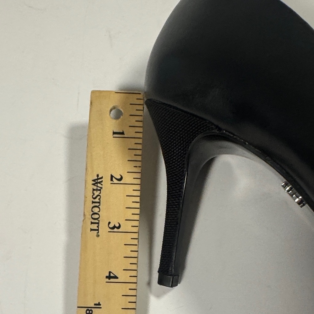 Antonia Saint size 10 Black Leather elegant Pumps Heels - Picture 9 of 9